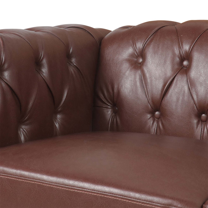 Canapé traditionnel à 3 places avec coussins amovibles et structure en pin durable, pour des espaces de vie élégants., 84" W
