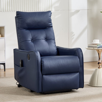 25" W Power Lift Chair Recliners Infinite Position With Heat and 8 Point Massage