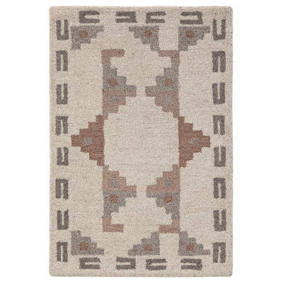 Tapis rectangulaire en laine Elsey