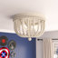 Speier 3-Light Dimmable Beaded Flush Mount Ceiling Light with Farmhouse Style-1410350447