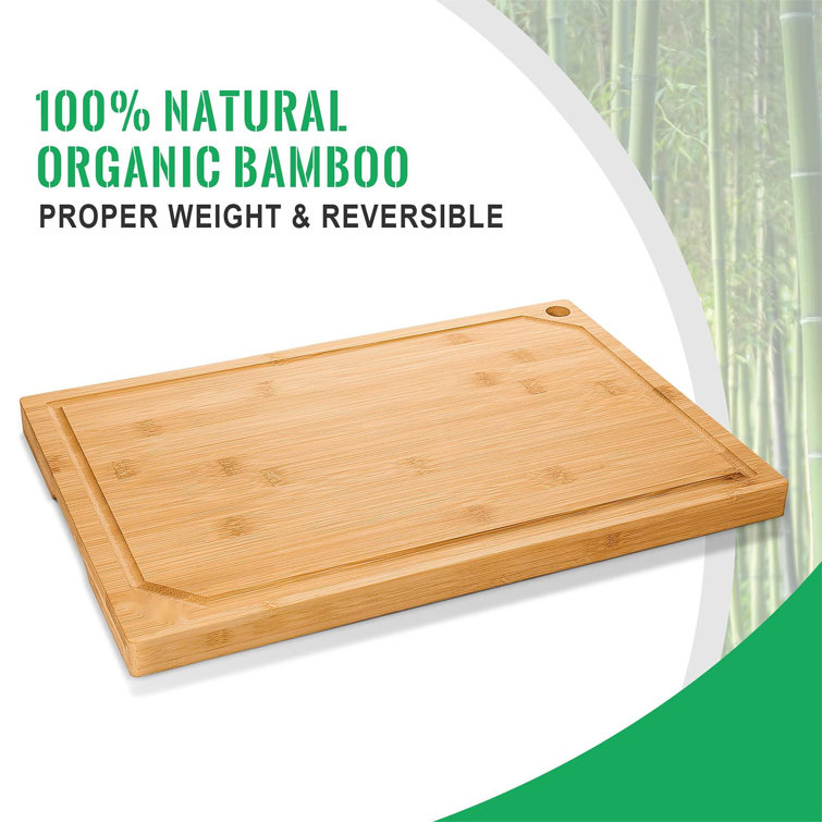 Natural Bamboo Chopping Board Organic Bamboo Cutting Board with