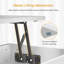 Table basse à plateau relevable, table basse à rallonge multifonctionnelle 4 en 1 avec rangement caché, convertible en bureau d'ordinateur portable ou en table de salle à manger pour le salon, le bureau personnel, les petits espaces - table centrale moderne en bois avec mécanisme à ressort à gaz, marbre-1056518388