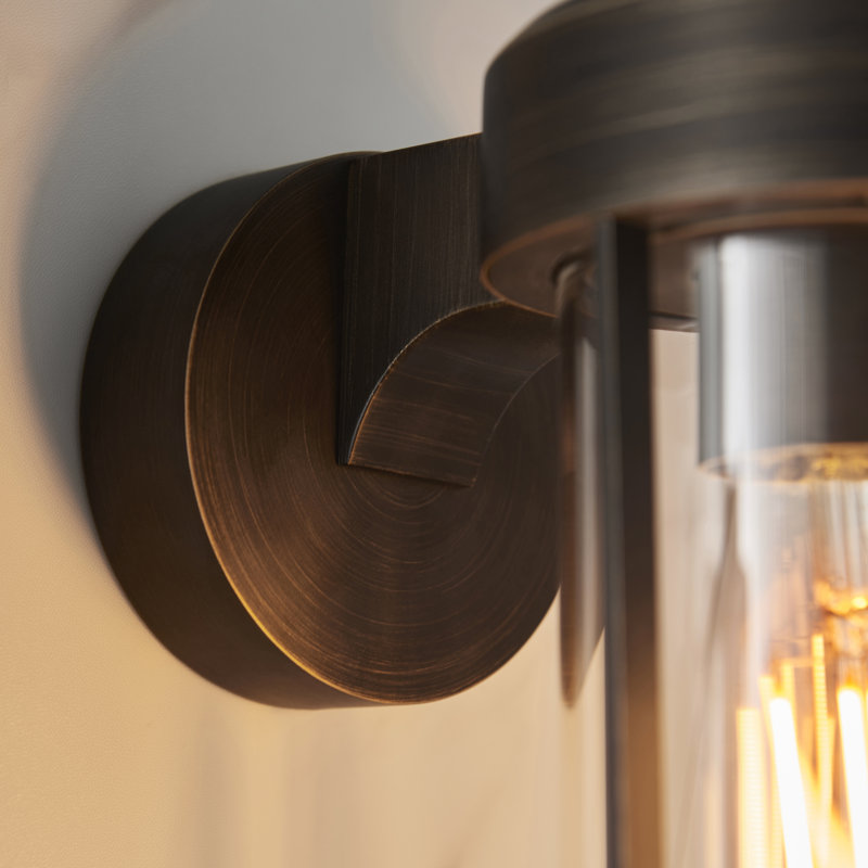 Pembroke 20.5cm H Outdoor Wall Lantern, Dark Bronze