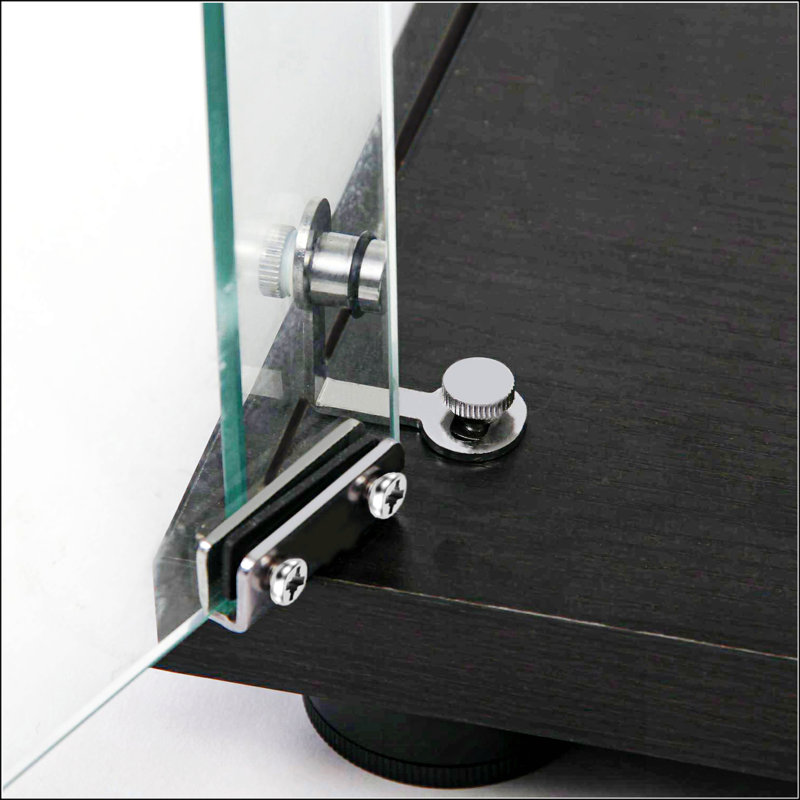 Vaisselier en verre trempé, Noir