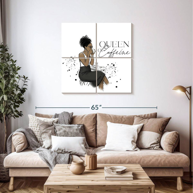 Ketti Queen Caffeine, 38" H x 38" W