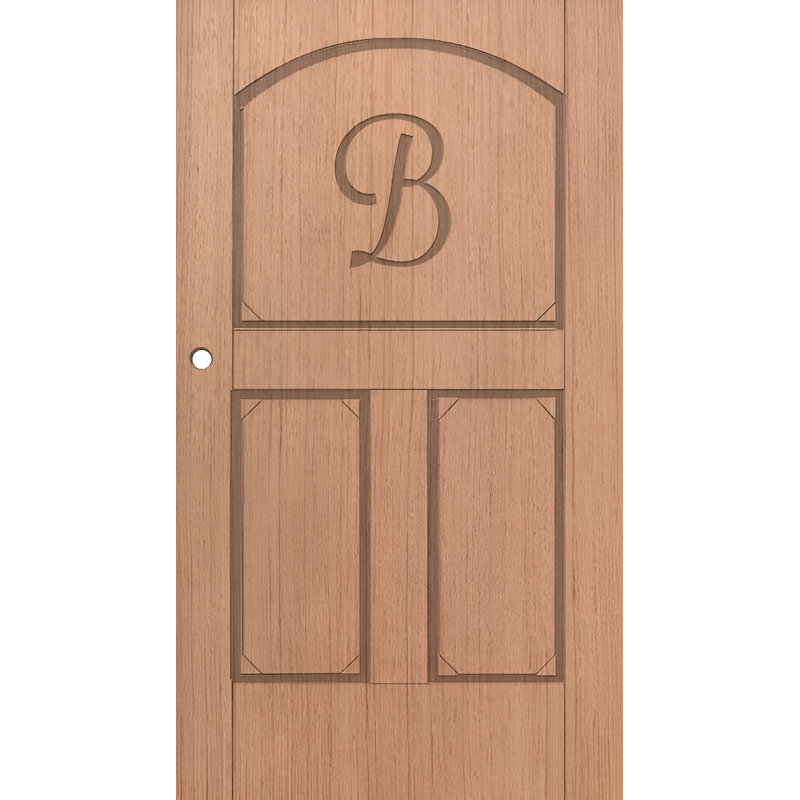 Bois massif 80 po sans finition, 28 po x 80 po, À droite