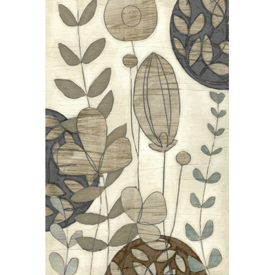 Garden Contours I by June Erica Vess - Wrapped Canvas Painting