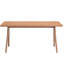 Table de salle à manger charmante en rotin et finition naturelle pour des rassemblements confortables