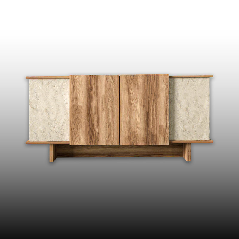 71'' Wide Travertine Multipurpose Console