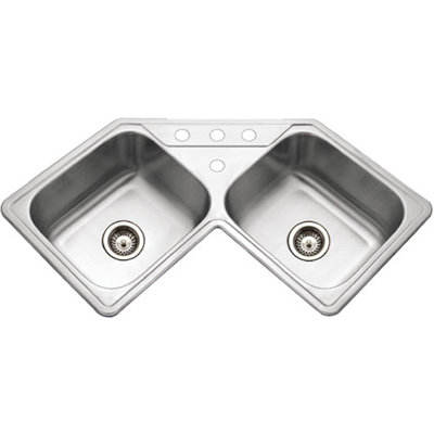Legend 31.88'' L Double Bowl Stainless Steel Kitchen Sink