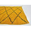 Tapis de zone en laine jaune/noir 3 pi 6 po x 5 pi 3 po one-of-kind-noué la main Ilfracombe