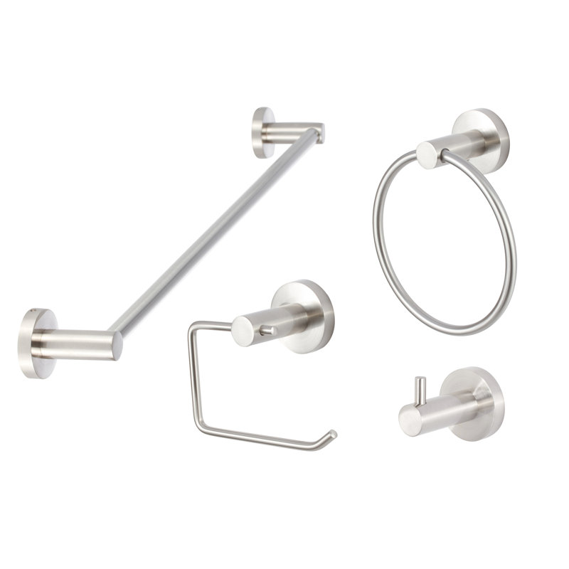 Ensemble de salle de bain Lugano Series, Nickel satiné