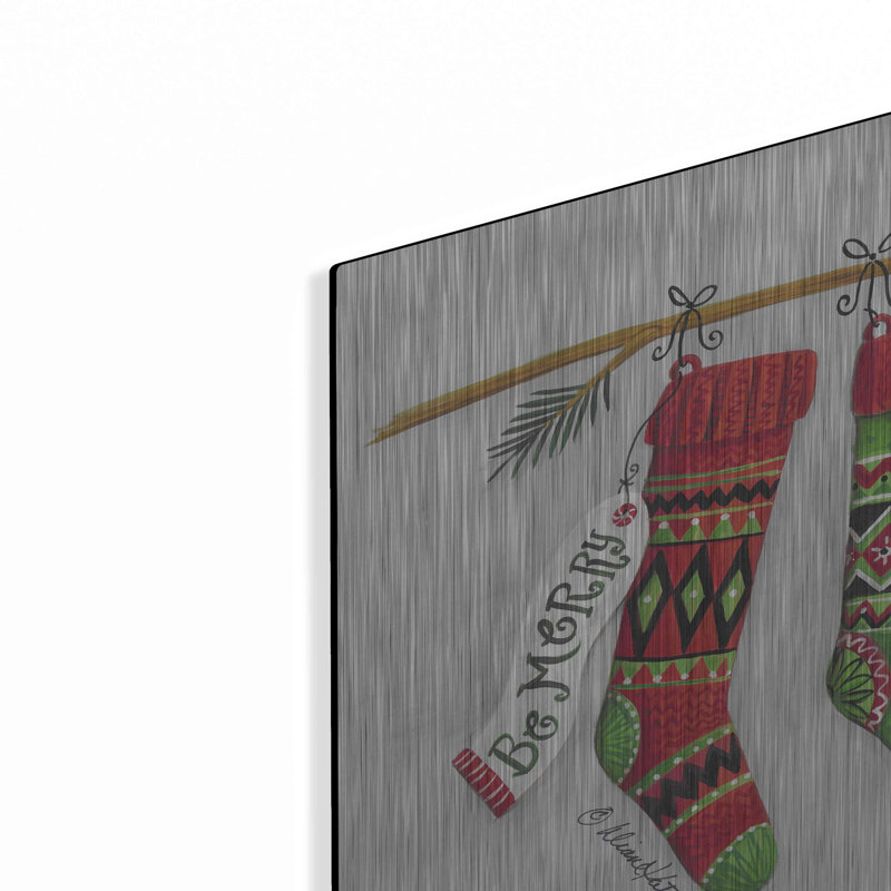 «Be Merry Stockings» par Diane Kater, H 12 po x l 16 po