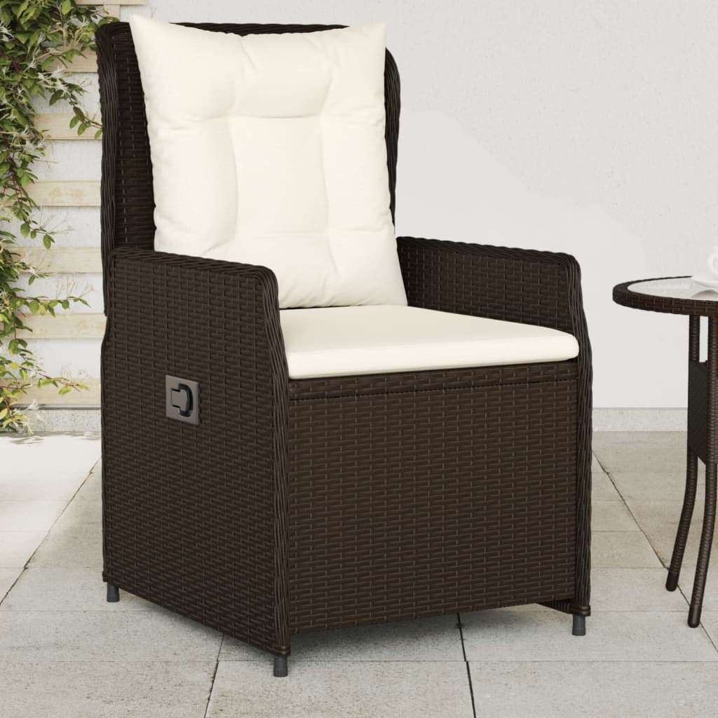 Vidaxl Gartensessel 2 Stk. Verstellbar Poly Rattan