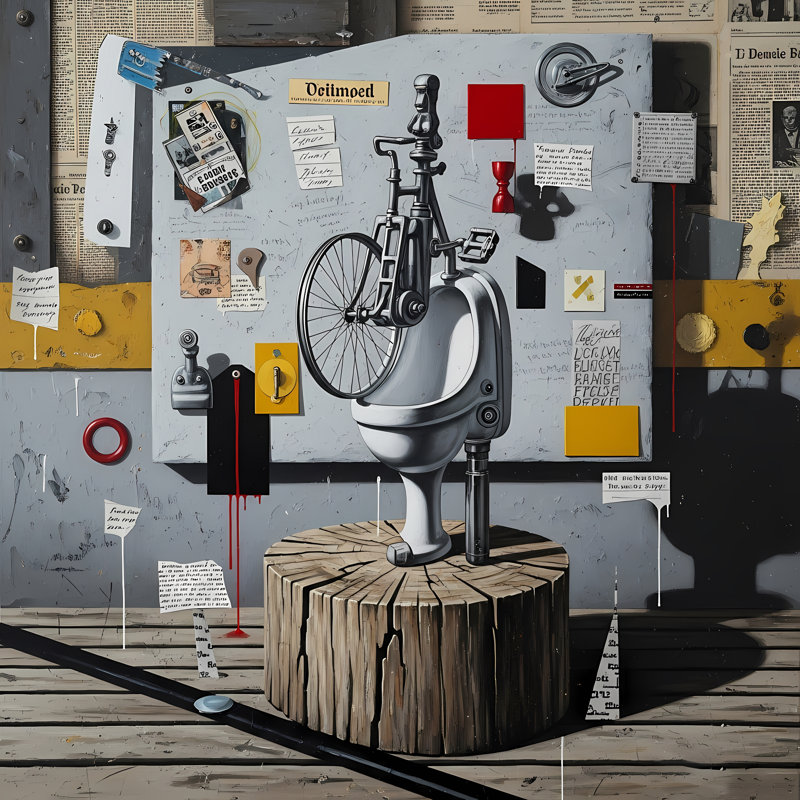 Sanitary Revolution, 24" H x 24" W