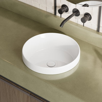 Lavabo vasque en céramique semi-encastré Los Flexi