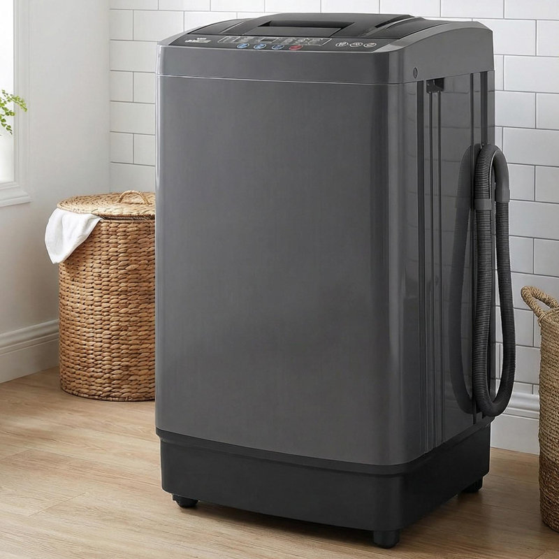 Machine à laver portable avec affichage à DEL et 10 programmes - Combinaison laveuse-sécheuse écoénergétique avec verrou de sécurité pour enfants