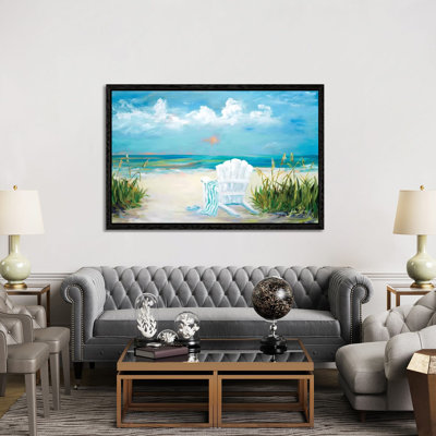 Beach Scene II by Julie Derice - Print on Canvas