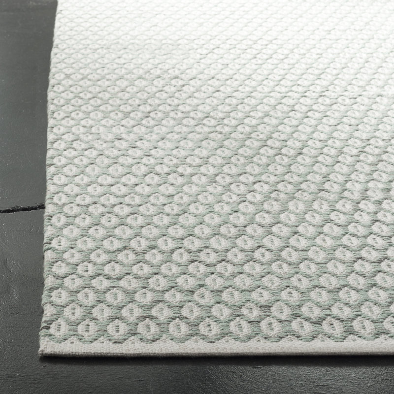 Modena Geometric Handwoven Cotton Area Rug, Tapis de couloir 2 pi 3 po x 7 pi