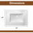 Shaker Bathroom Vanity Set 24" Sink Base with 25" Resin Sink Top Combo-98901909