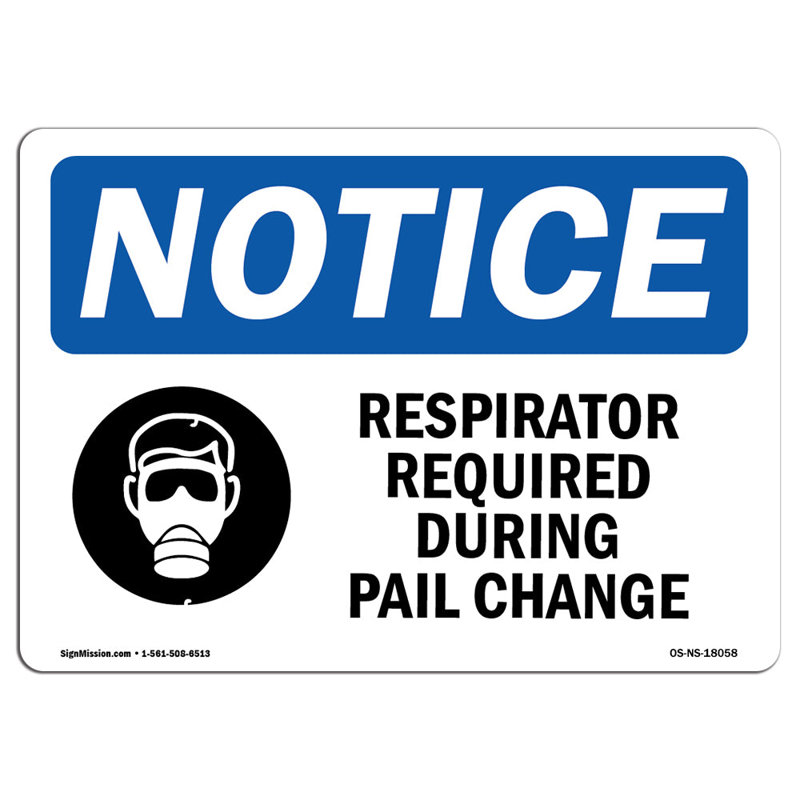 Respirators Required During Sign