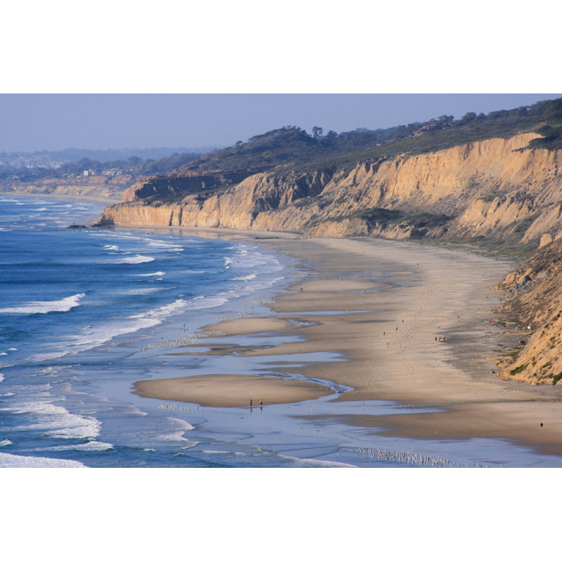 La Jolla Shores Beach - Photographie sur toile tendue, L 12 po x H 8 po