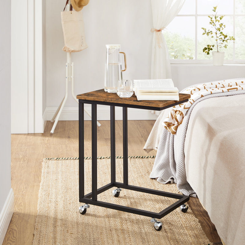 Adamo C Table End Table, Brown/Black