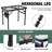 Folding Table, 2X1.3 FT Camping Table With Mesh Desktop,Folding Grill Table With Mesh Bag,Portable Outdoor Table For Picnic,Camping,BBQ,Beach(Black)