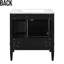 Meuble-lavabo simple autoportant de 30 po avec plateau en céramique, assemblage requis-926234433