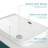 Integrated  Ceramic Basin, Drain Notincluded