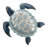 17.25 Inch Wide Sea Turtle Trio Metal Outdoor Wall Decor with Multi Color Weather Resistant Finish for Indoor and Outdoor Home Accent