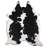 Custom Genuine Black and White Cowhide Rug-1513612034
