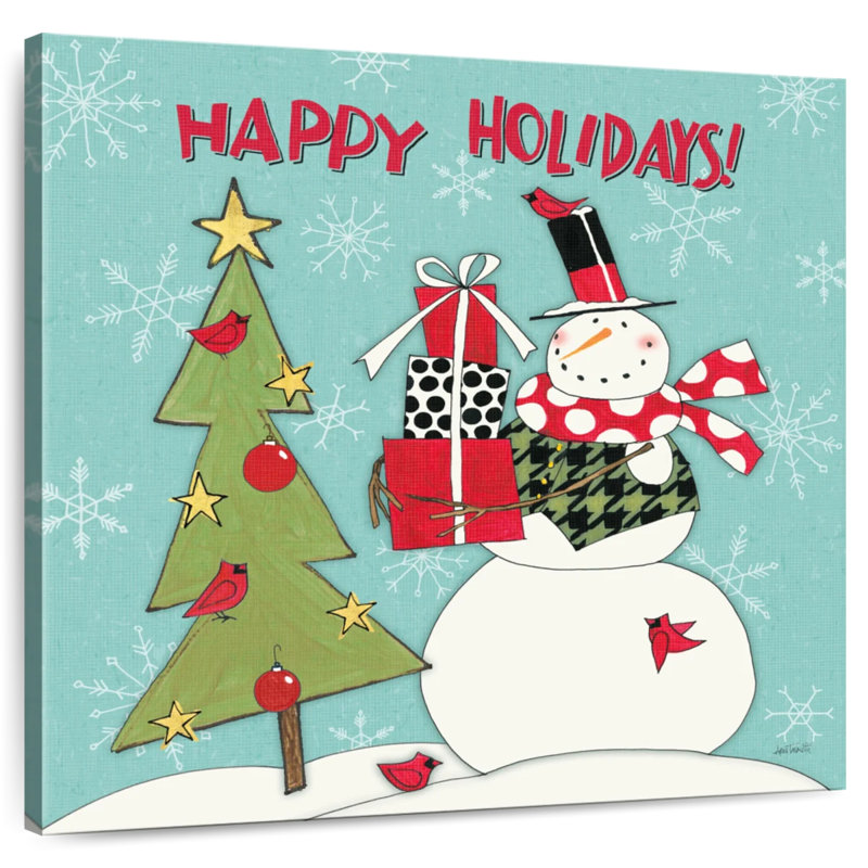Lelend Snowman Sentiments V, 16" H x 16" W