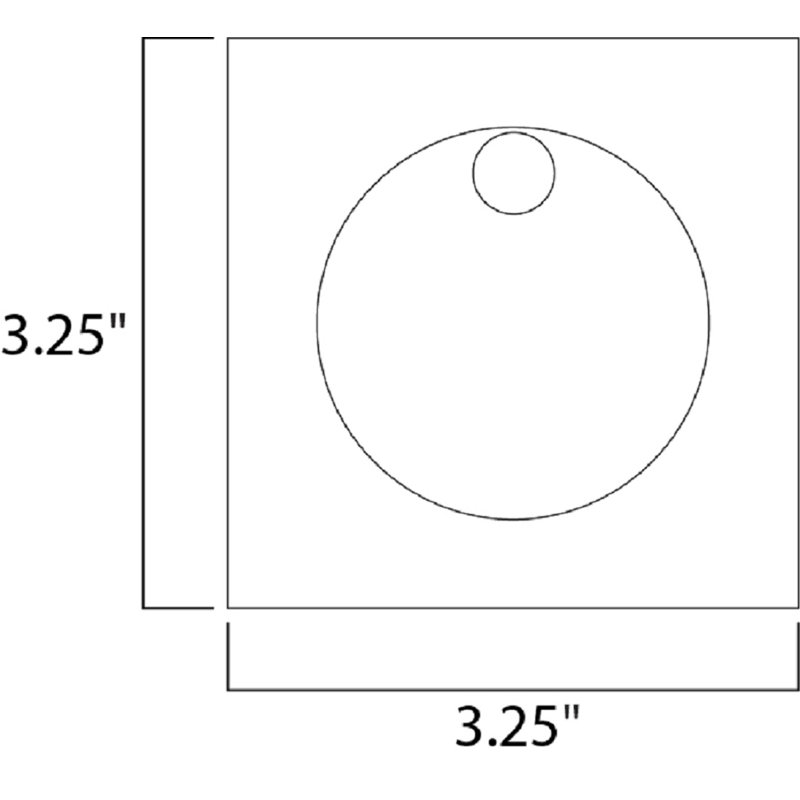 Azral Low Voltage Integrated LED Metal Deck Light, Satin Aluminum