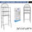 Stylish And Functional 3-Shelf Over The Toilet Space Saver - Black-1964553934