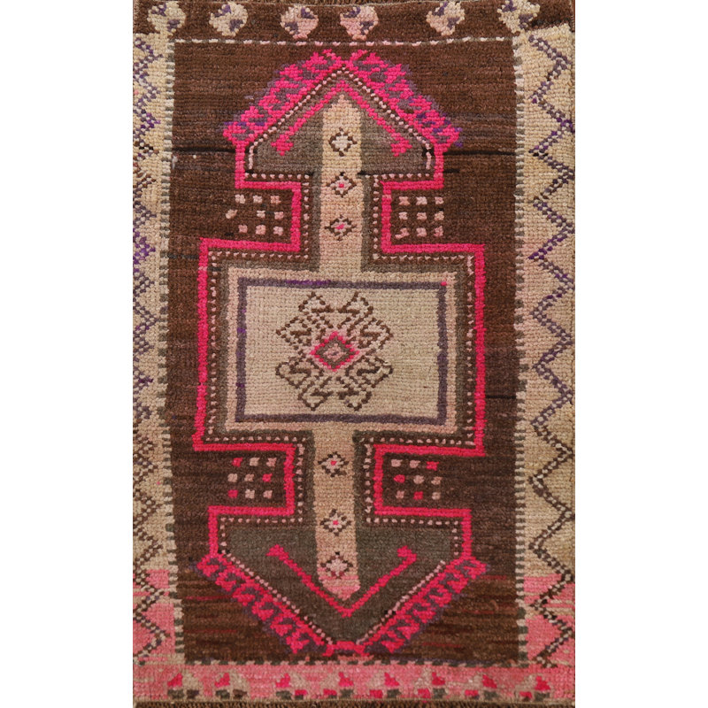 Tapis oriental tribal en laine Anatolian