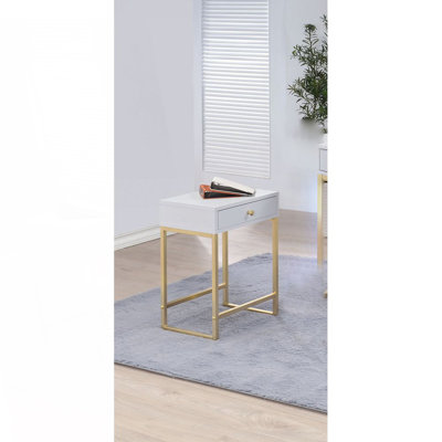 Table d'appoint moderne avec tiroir, table de bout