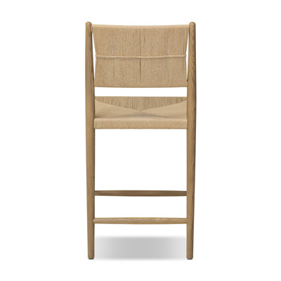Dara Bar Stool with Solid Wood Frame