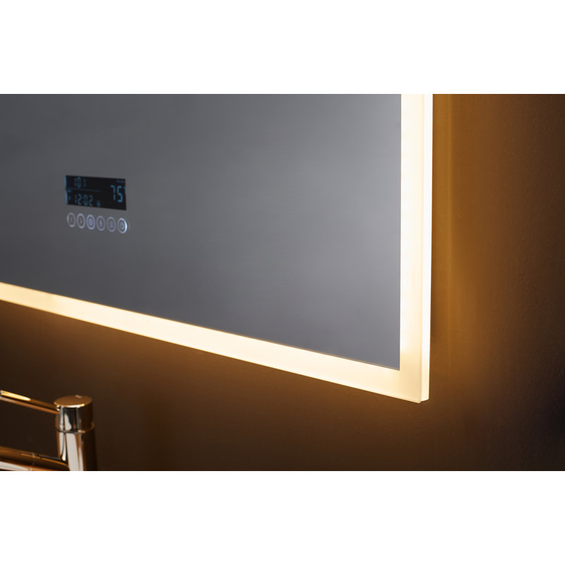 Immersion 48" x 40" Frameless LED Vanity Mirror with Bluetooth and Defogger