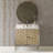 Labyrinth 36'' Single Bathroom Vanity with Marble Top