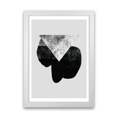 Graffiti Black And Grey Triangle by Pixy Paper - Print