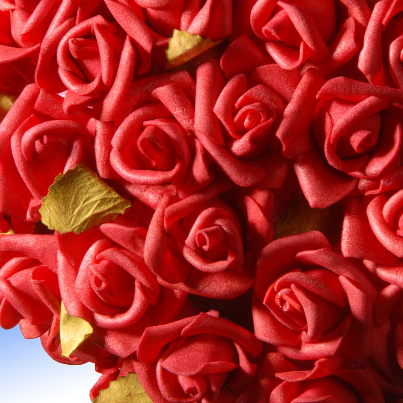 Cœur de rose de la Saint-Valentin de 18 cm
