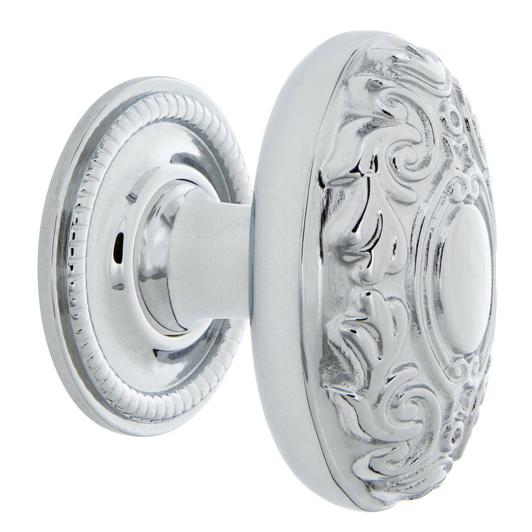 Nostalgic Warehouse Victorian Brass 1 3/4" Cabinet Knob with Rope Rose Nostalgic Warehouse