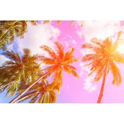 «Millcreek Tropical Landscape with Palm» par Slavadubrovin - photographie sur toile tendue