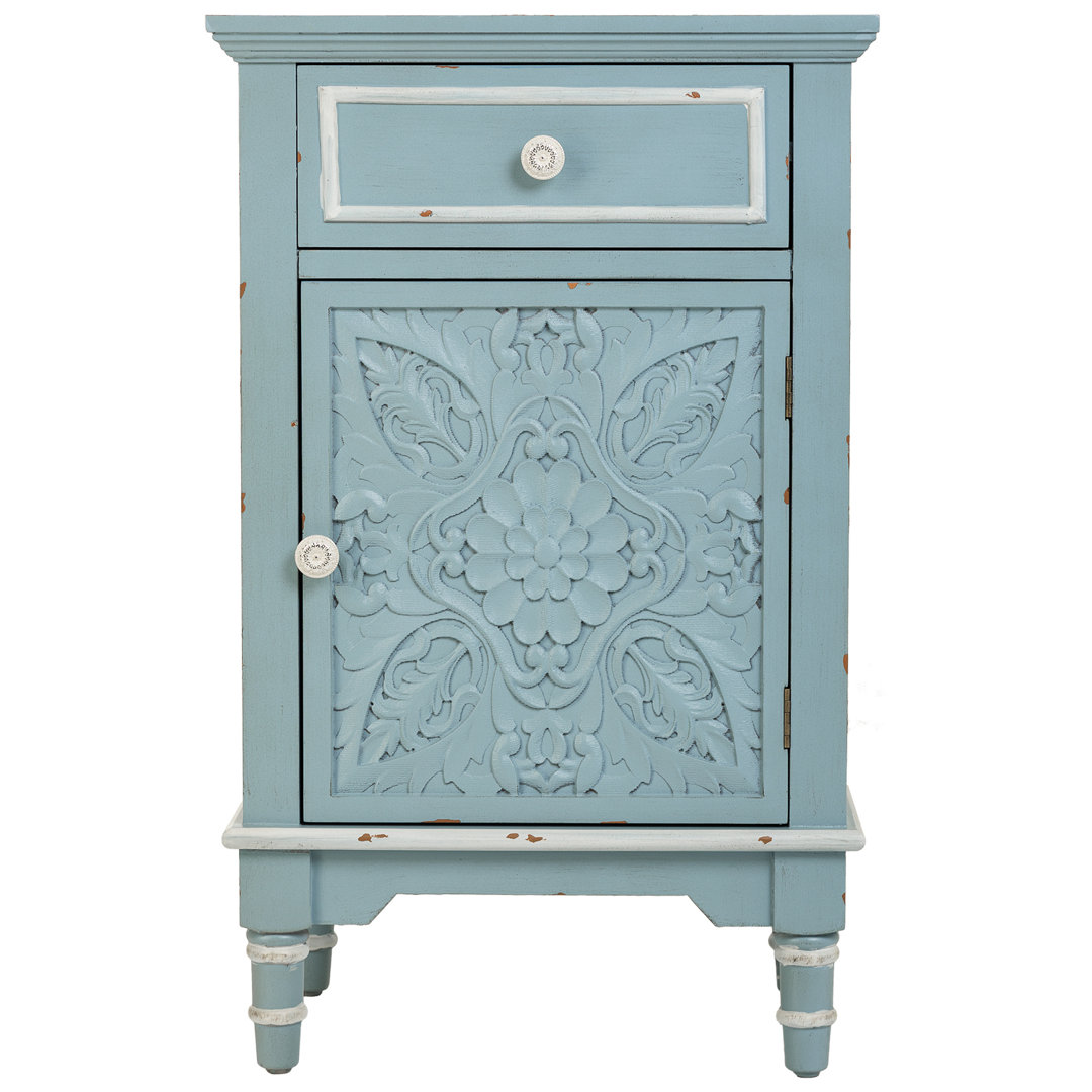 Demetrian Solid + Manufactured Wood Bedside Table