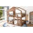 Loft Bed Set With House Design, Premium Pine Wood, Space-Efficient Structure-125179201