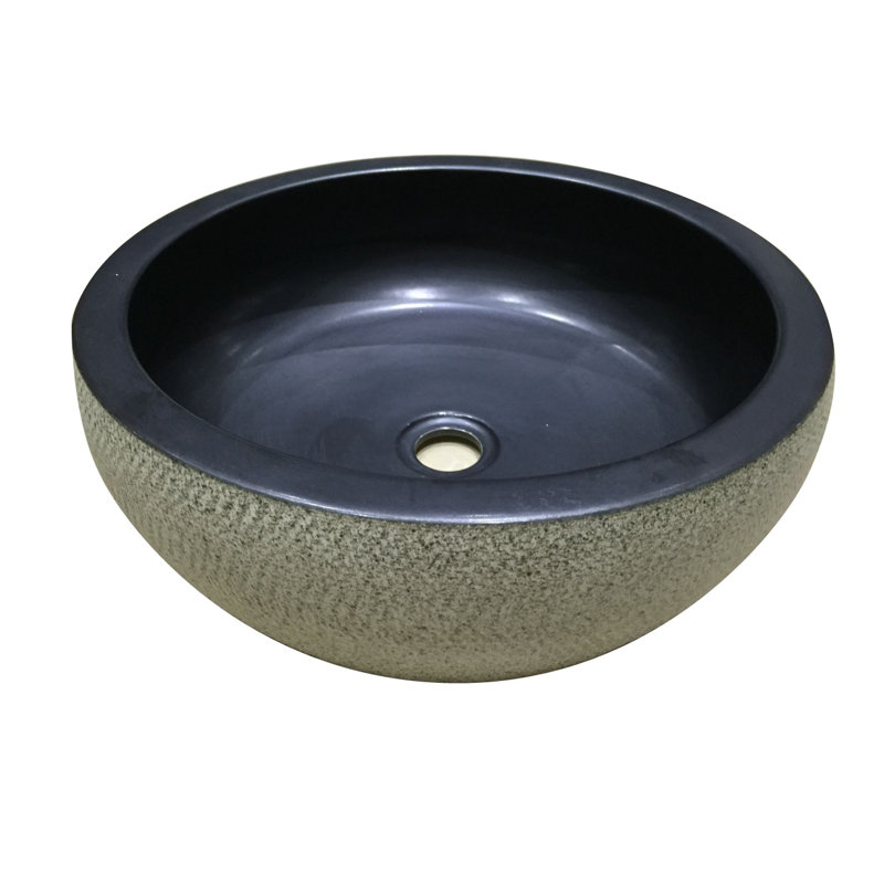 Legion Furniture Charcoal/Gray Porcelain Circular Bathroom Sink