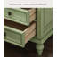 Table de chevet américaine en bois de frêne blanc avec trois tiroirs et des rails coulissants en bois, convenant à la chambre à coucher