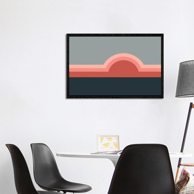 Print on Canvas, 66.04 cm H x 101.6 cm W, Black Framed