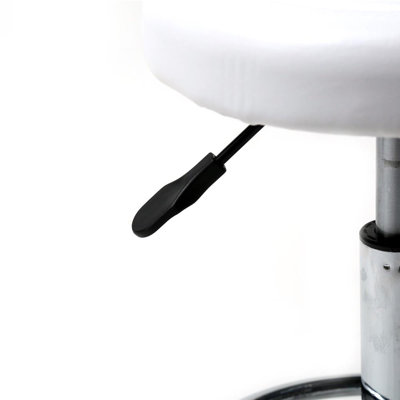Swivel Upholstered Adjustable Height Counter Stool with Metal Frame
